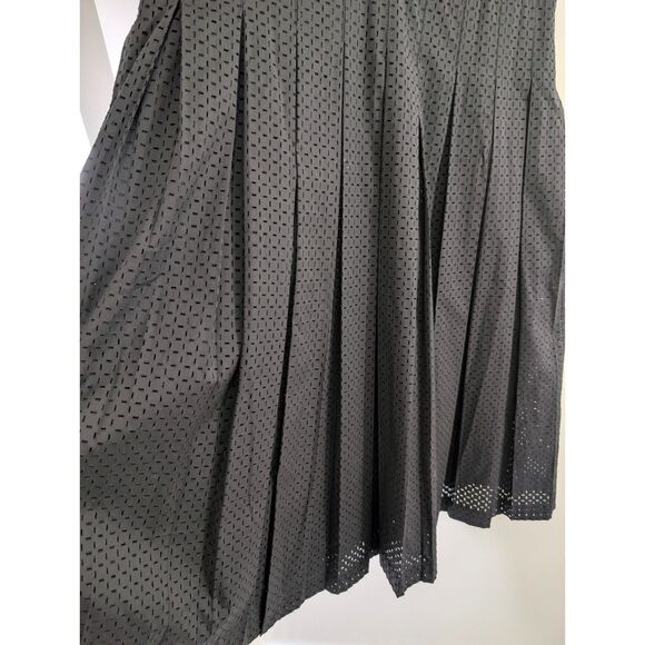 Lafayette 148 Laser Cut Pleated Midi Dress Size 8 Luxury Power Dressing - Picture 5 of 10